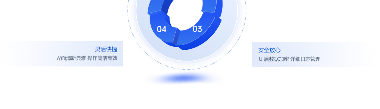 产品特点
智能管理 理解供热收费 懂得收费管理
灵活快捷 界面清新典雅 操作简洁高效
省心省力 管理流程严谨 费用统计精确
安全放心 U盾数据加密 详细日志管理