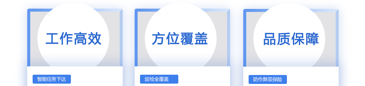 北京创易时代科技有限公司 巡检系统的产品优势主要体现在六个方面。首先，通过节点、任务和作业指导书的一次性定义，系统能够快速下达周期性巡检任务，显著提升工作效率。其次，系统实现了巡检范围的全方位覆盖，确保不遗漏任何信号死角，提高巡检工作的完整性和细致度。第三，利用坐标分析对比和照片时间对比等技术手段，有效防止巡检过程中的作弊行为，保障巡检质量的高效性和可控性。此外，系统支持远程管理，为管理者提供便捷的巡检任务监控中心，可及时催办异常任务，提升执行效率。在设备管理方面，每个设备拥有唯一编码，扫码即可实时查看最新档案和历史记录，同时具备定期保养与自动提醒功能，使设备状态清晰可见、便于追踪。最后，在巡检过程中一旦发现不合格问题，系统将自动生成服务工单并迅速通知相关工程人员，确保问题得到及时处理，全面提升巡检质量。